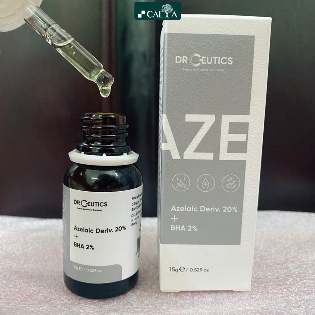 Tinh Chất Serum DrCeutics Azelaic Deriv 20% Và BHA 2% Làm Sạch Mụn, Mờ Thâm 15g