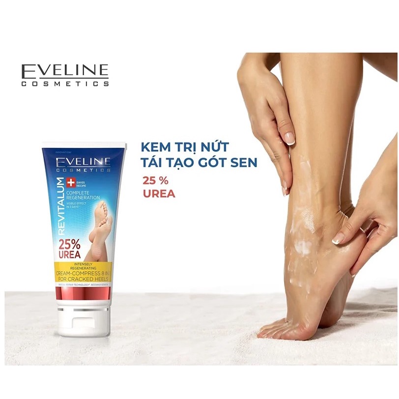 Kem Dưỡng Da Chân Dưỡng Ẩm &amp; Làm Mềm Gót Chân Eveline Cosmetics Revitalum 75ml