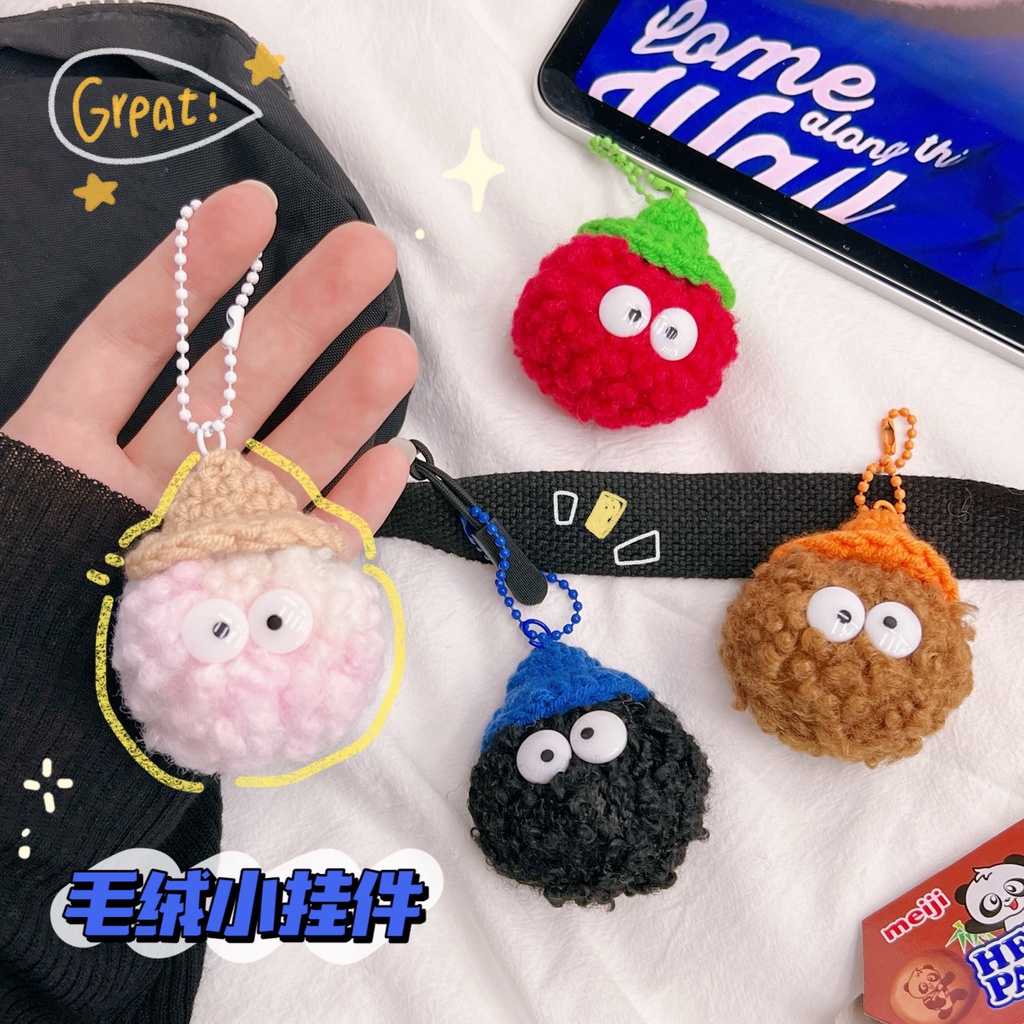 Móc Chìa Khóa Hình Búp Bê Bằng Lông Xinh Xắn
