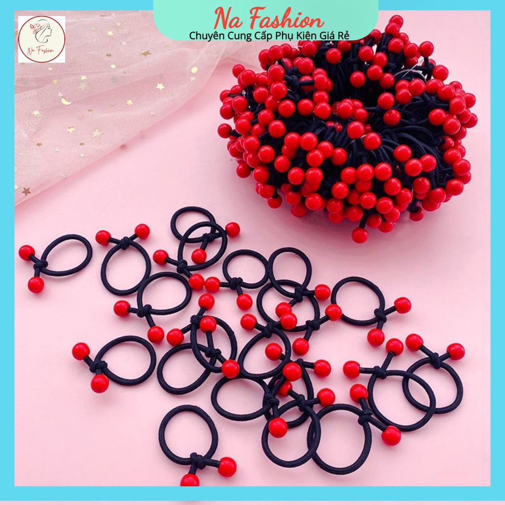 Dây Buộc Tóc Em Bé ♥️ FREESHIP ♥️ Chun Cột Cherry Siêu Đáng Yêu - Thun Buộc Bé Thời Trang Hàn Quốc