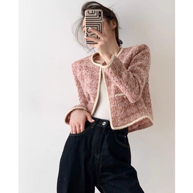 Áo dạ hồng 2 lớp