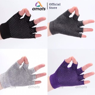  Găng tay len tập yoga dính hạt silicon chống trơn trượt tuyệt đối co giãn thấm mồ hôi 