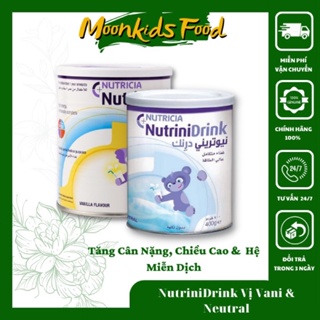 Sữa NutriniDrink Hộp 400gr Vị Vani Và Trung Tính Dành Cho Bé Suy Dinh Dưỡng