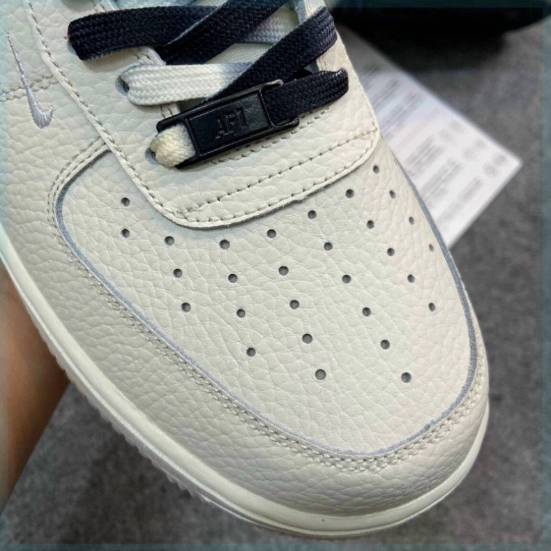 Giày Air Force 1 màu be sữa, AF1 âm dương hàng đẹp dành cho nam nữ dễ phối đồ siêu hot full box jinx.sneaker