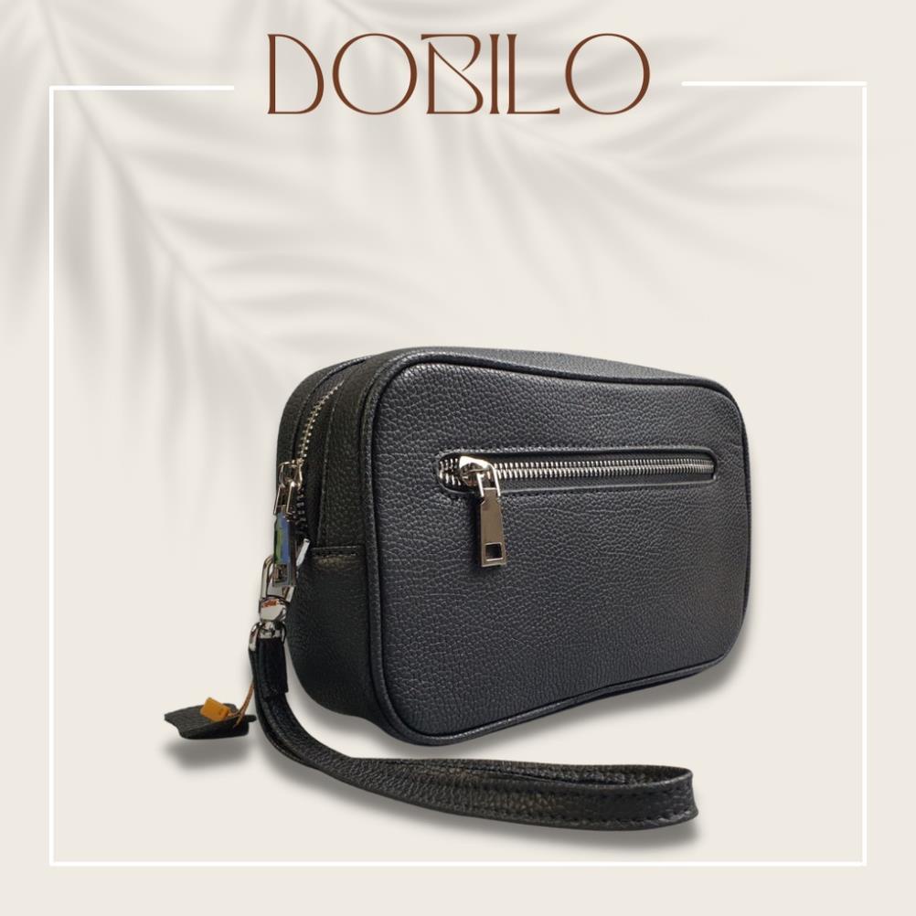 Clutch Hộp Nam Cầm Tay DOBILO Da Thật 100% Da Bò Thật Bảo Hành 3 Năm BG18