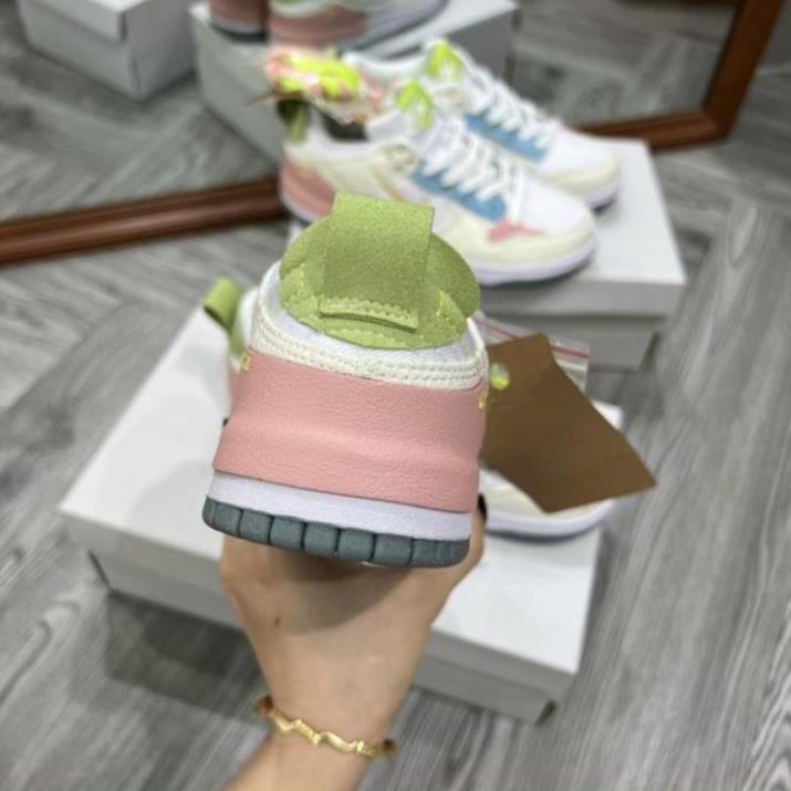 Giày Nike SB Dunk Low Disrupt 2 ‘Pale Ivory Black’ DH888Trắng hồng, 𝗝𝗼𝗿𝗱𝗮𝗻 1 𝗦𝗕 𝗗𝘂𝗻𝗸 𝗟𝗼𝘄 𝗗𝗶𝘀𝗿𝘂𝗽𝘁 𝟮 𝗚𝗥𝗘𝗘𝗡 𝗫𝗮𝗻𝗵 𝗟𝗮́