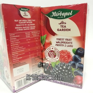 [Hỏa Tốc] Trà Herbapol Forest Fruit hộp 50gram