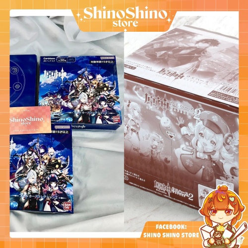 thẻ hình nhân phẩm sưu tầm genshin impact official metal/ wafer card 2