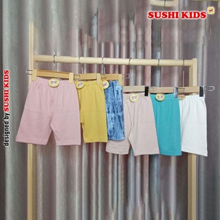 Quần legging bé gái và mẹ màu cực yêu chất thoáng mát 11-55kg, quần legging đùi phong cách Hàn Quốc SUSHI KIDS