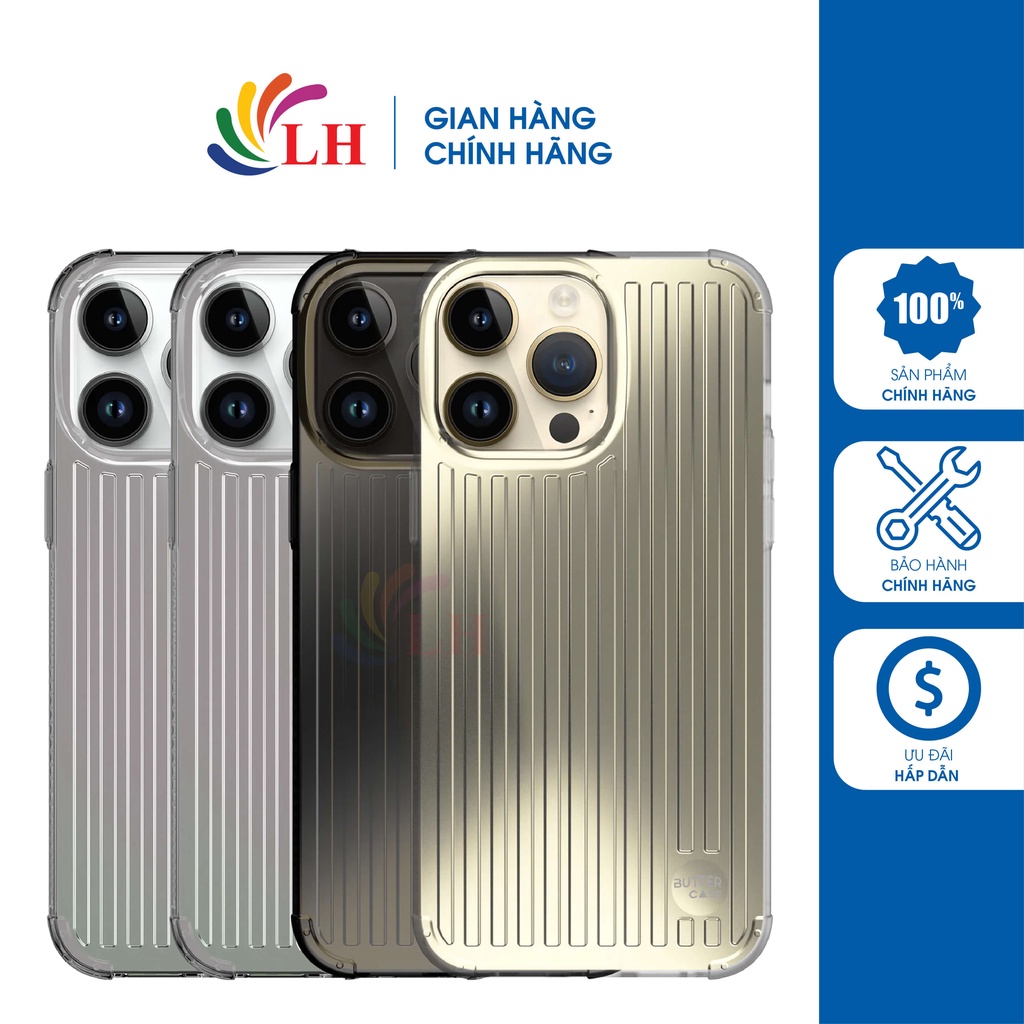 Ốp lưng chống sốc kháng khuẩn ButterCase Remo Protection Case iP 14 Pro Max/14 Pro/14 Plus/14 - Hàng chính hãng