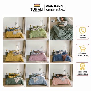 Cotton 100% trơn một màu, bộ vỏ chăn ga giường cotton 100% đủ size free bo chun