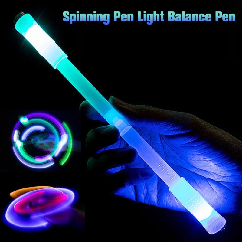 Bút Xoay Có Đèn LED Nhiều Màu Sắc Chống Trượt Dành Cho Trẻ Em Và Người Lớn