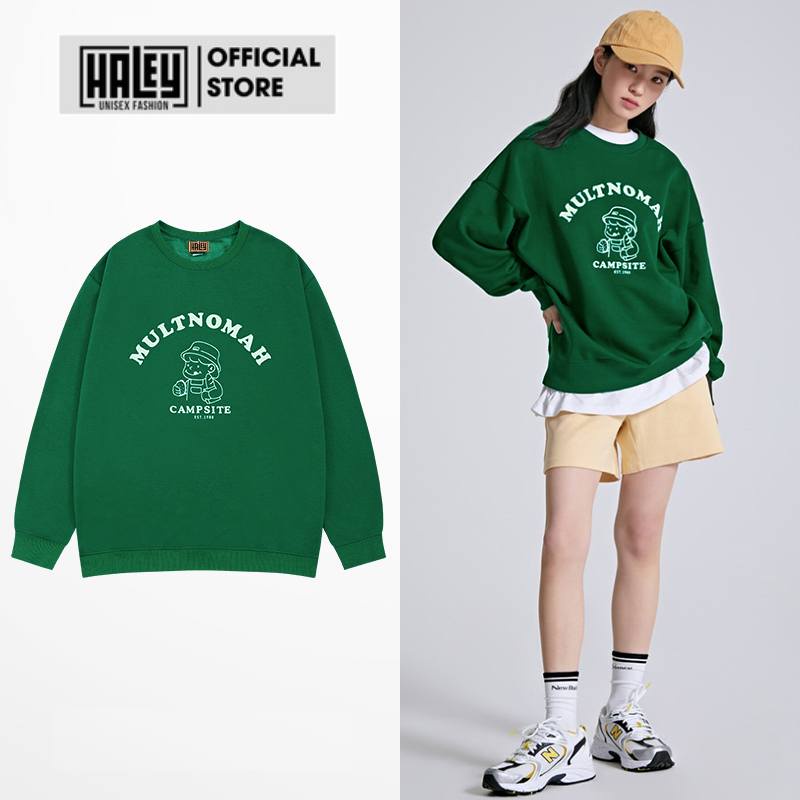 Áo Sweater HALEY mã HD64 MULTNOMAH Nam Nữ Unisex Dài Tay Phong Cách Hàn Quốc.