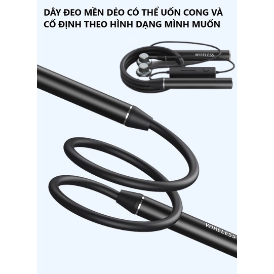 GiGiBomstoreTai Nghe Bluetooth Không dây Phiên bản 5.0 Pin 1000mAh Nghe Nhạc 100h Âm thanhn 9D, Chống ồn khi nghe thoại.