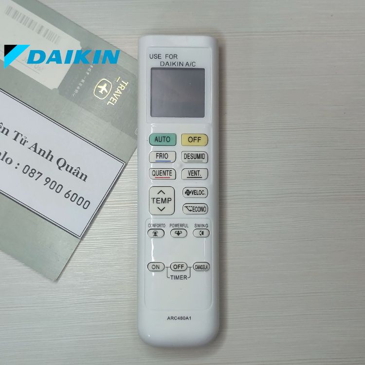 Remote máy lạnh DAIKIN - Điều khiển điều hòa DAIKIN hàng mới