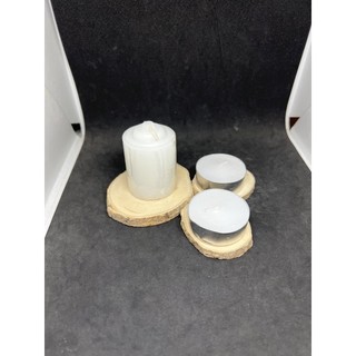 Đế nến gỗ thiên nhiên