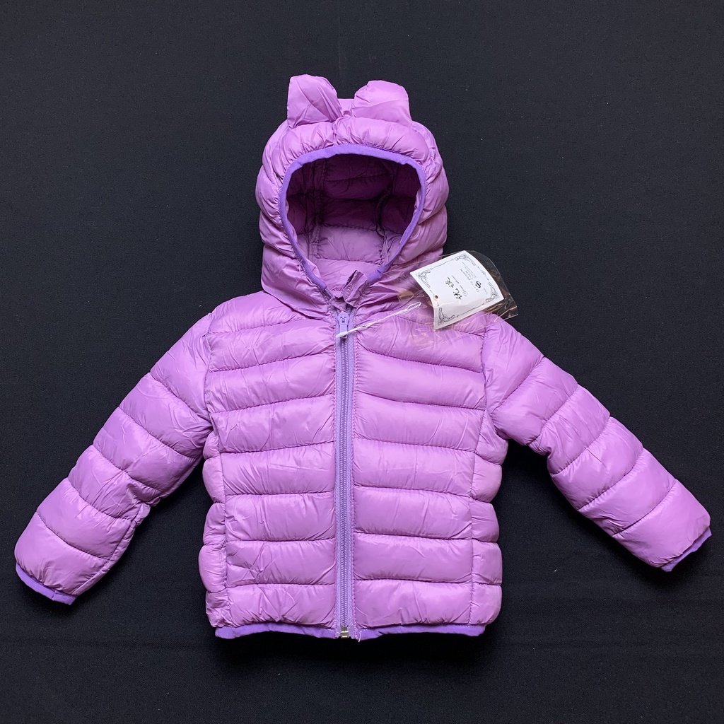 Áo Khoác Trẻ Em, Áo Phao Siêu Nhẹ Trần Bông, Áo Khoác Lông Vũ Cho Bé 0-3 tuổi