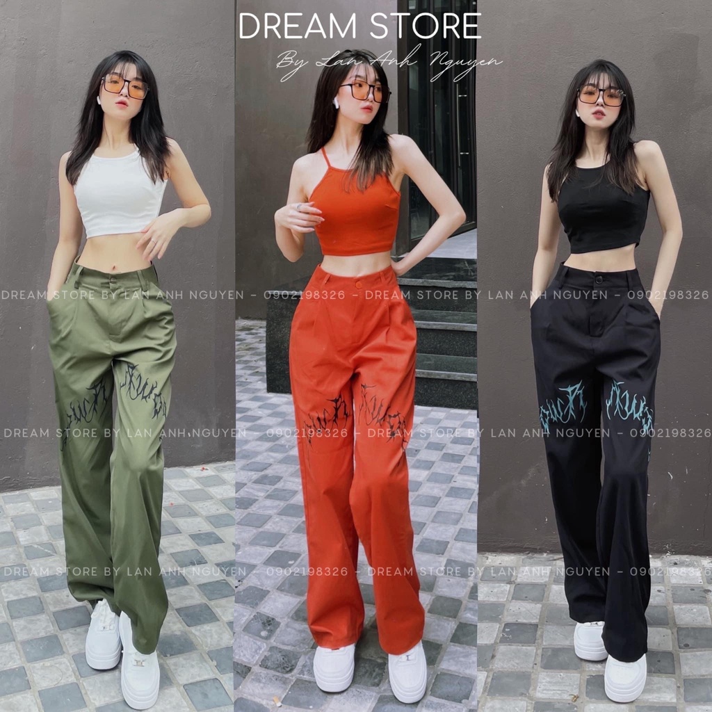 Set đồ nữ (có tách lẻ) Áo yếm croptop phối Quần suông cá tính, chuẩn mẫu, phong cách năng động hiện đại