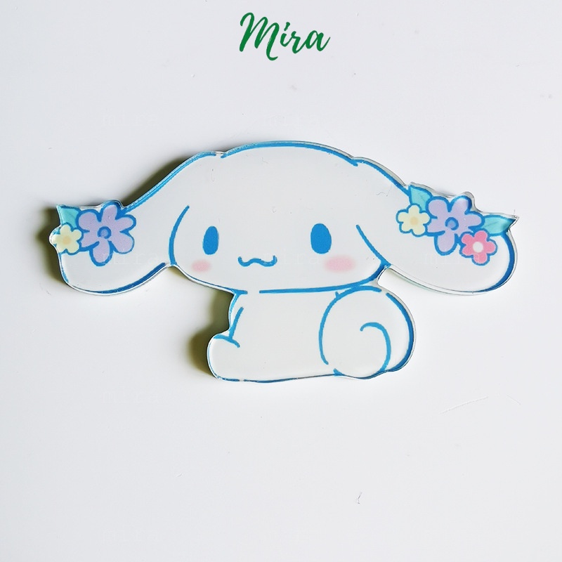 Ghim Cài Thỏ Trắng Dễ Thương, Huy Hiệu Acrylic, Pin Cài Áo, Trâm Cài Balo Đi Học Cực Cute Mẫu Tự Chọn MIRA-GC00810