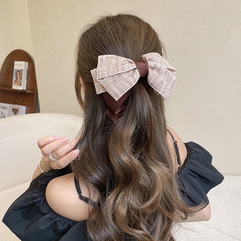 Kẹp Tóc Đính Nơ Phong Cách Hàn Quốc Thời Trang Cho Nữ