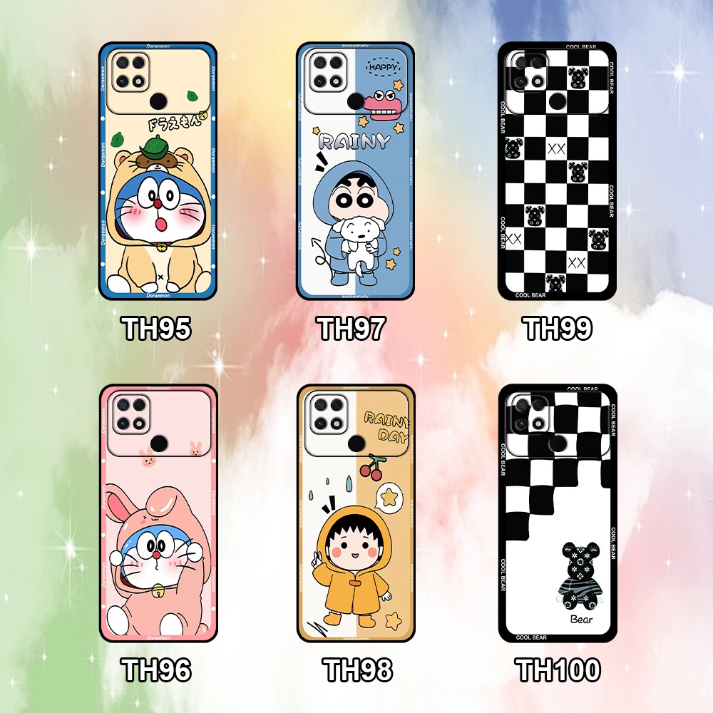 Ốp Xiaomi Poco C40 in hình in hình doremon, couple, shin, bearbrick dễ thương