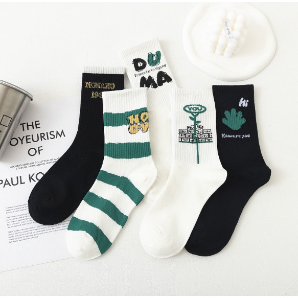 Vớ Tất thể thao cao cổ Unisex phong cách trẻ trung, thể thao, năng động