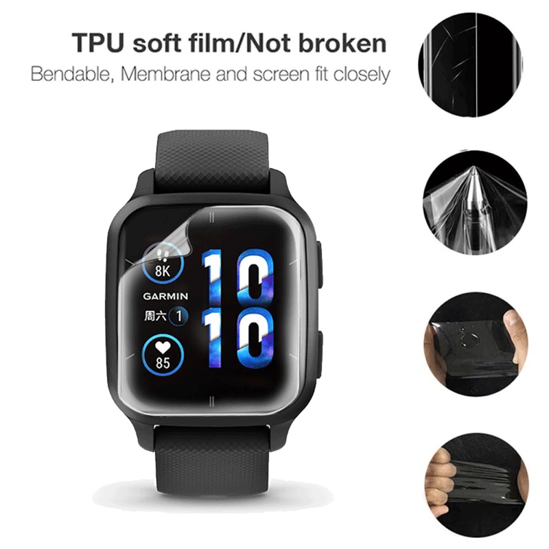 Miếng dán bảo vệ màn hình JANSIN dành cho đồng hồ Garmin Venu SQ 2 Music tùy chọn số lượng