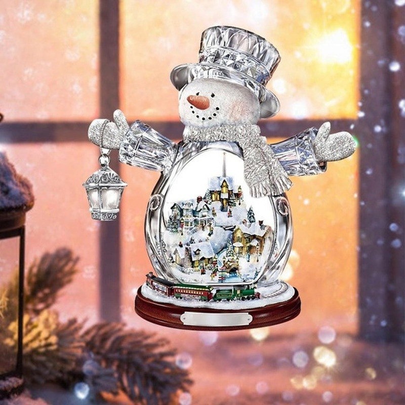 Nhãn Dán Trang Trí Cửa Kính Chủ Đề Giáng Sinh Năm Mới