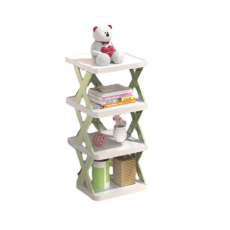 Kệ để giày OSSAYI nhiều tầng tùy chọn lắp ráp DIY bằng nhựa dành cho phòng ngủ nhà cửa