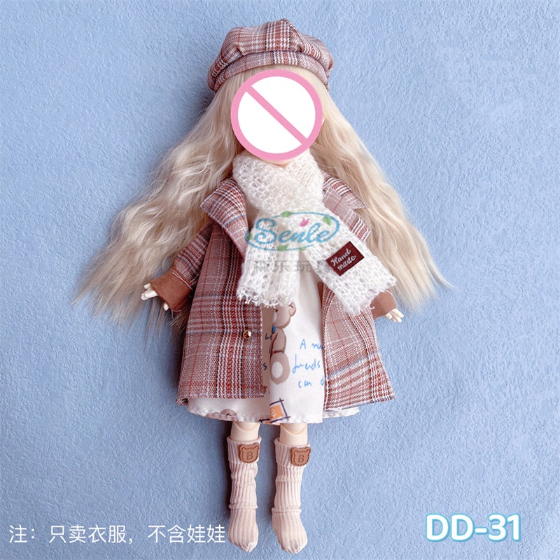 Bộ Quần Áo Thu Đông Cho Búp Bê 1 / 6 30cm