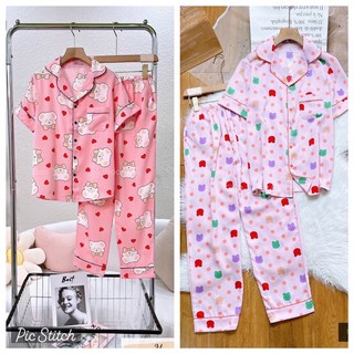 Bigsize Đồ Bộ Mặc Nhà Pijama BOO Lụa Latin/ Lụa Mango TNQD XL(60-75kg)