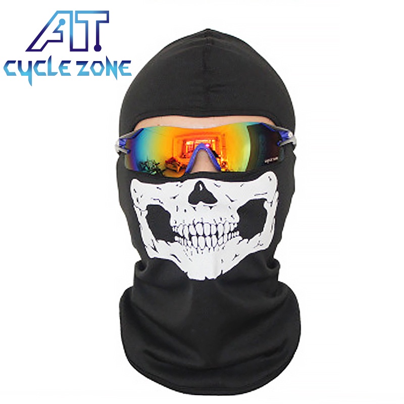 Musion - Mặt Nạ Balaclava In Hình Đầu Lâu Ma Màu Đen Hóa Trang Cho Tiệc Halloween / Xe Máy / Trượt Tuyết / Đạp Xe Ngoài