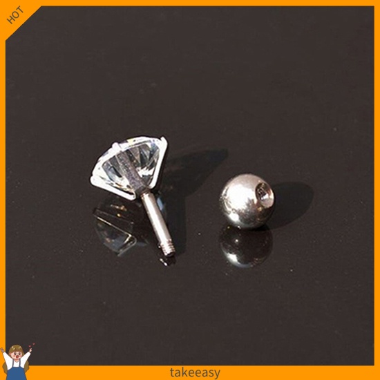 Khuyên đeo vành tai đính kim cương giả thời trang sành điệu cho nam nữ