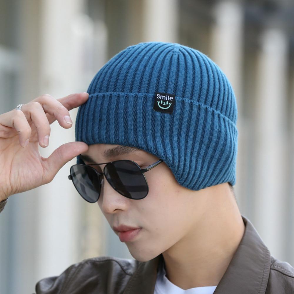Mũ Dệt Kim Màu Trơn Giữ Ấm Mùa Đông Thời Trang Cho Nam Và Nữ