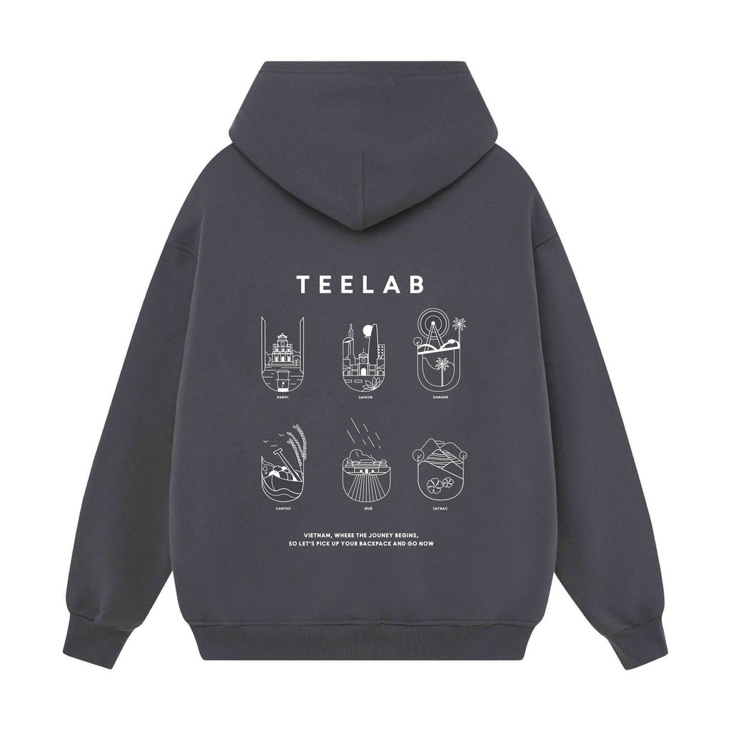 Áo Hoodie Local Brand Unisex Teelab Journey Icons HD052