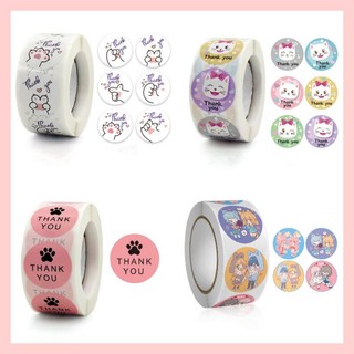 Cuộn 500 tem dán sticker Thank you