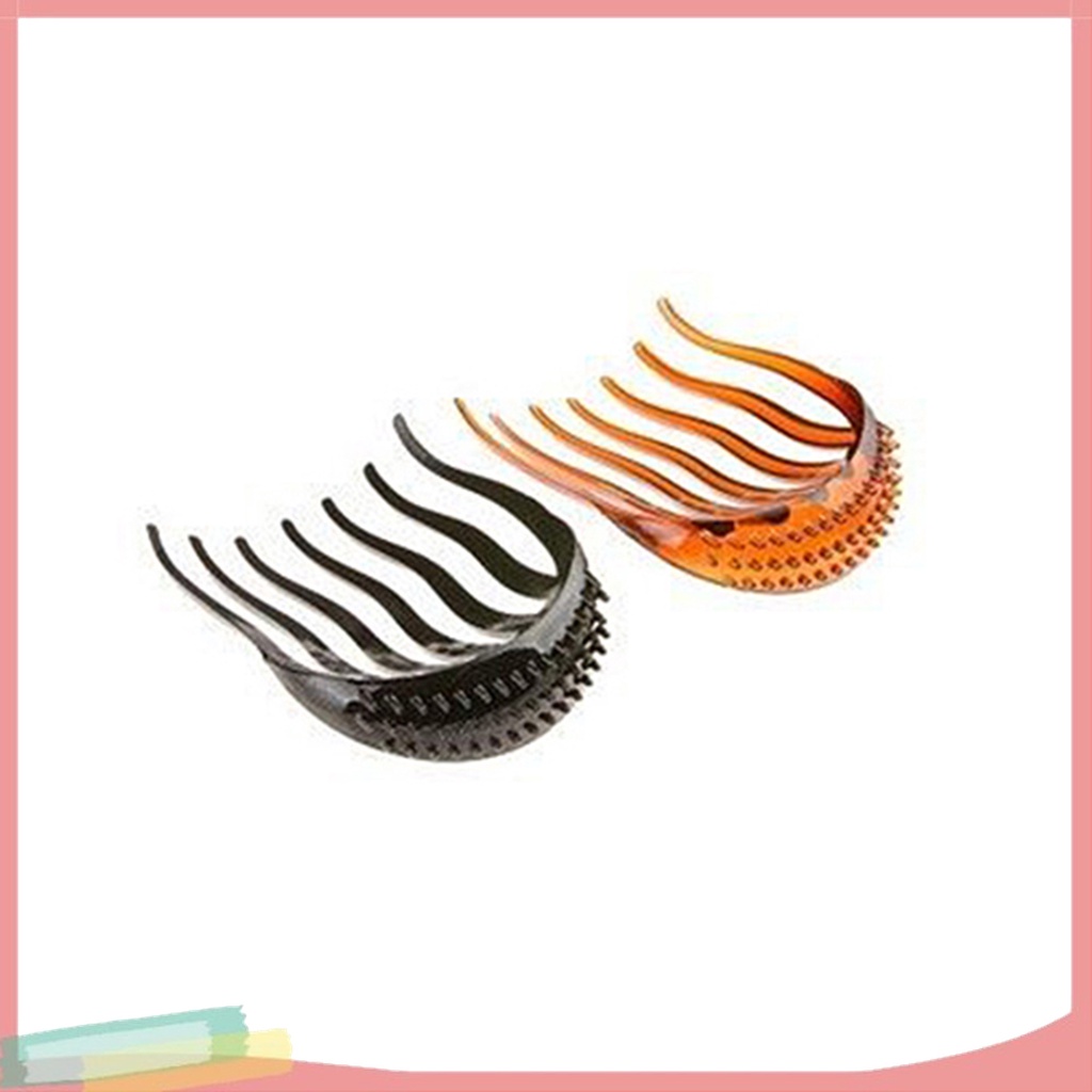 Lược Kẹp Tóc 2 Màu Tạo Kiểu Gợn Sóng Thời Trang Cho Nữ