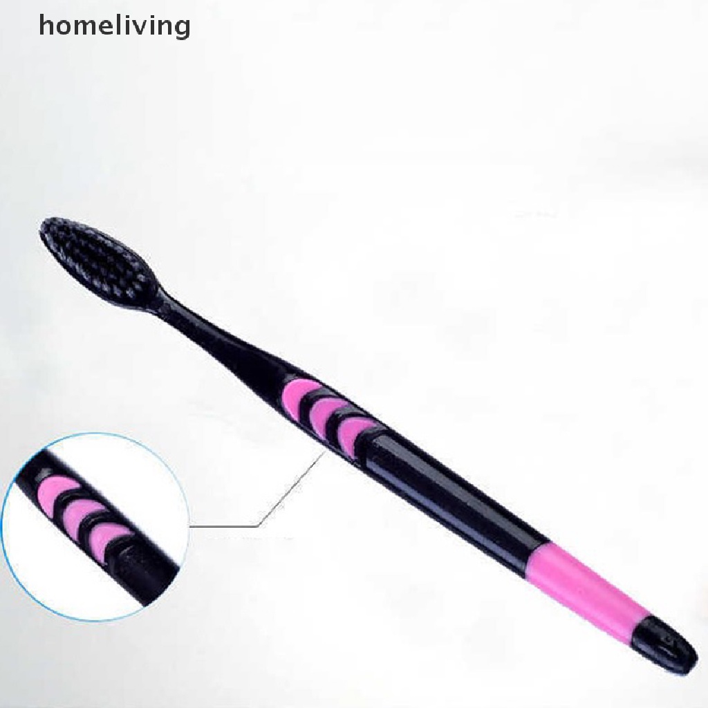 Bộ 10 Bàn Chải Đánh Răng Than Tre Lông Mềm Cho Người Lớn