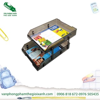 Kệ 2 tầng trượt mica 169-2