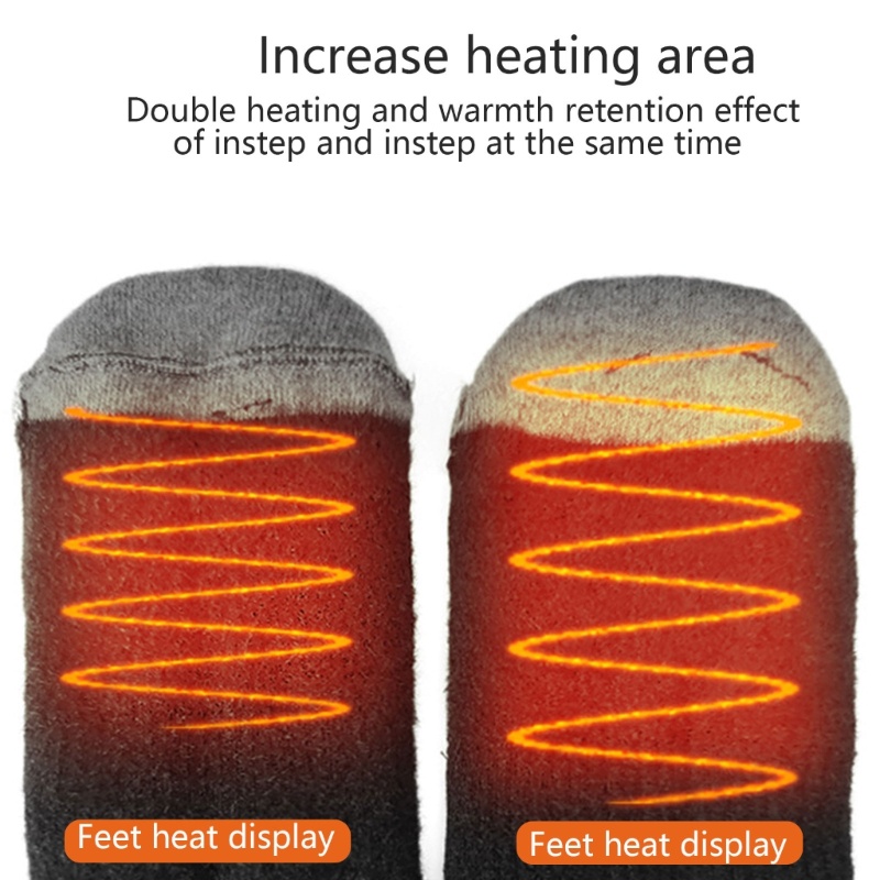 Đôi Vớ Giữ Ấm Chân Chạy Điện USB Dành Cho Nam Nữ Trượt Tuyết