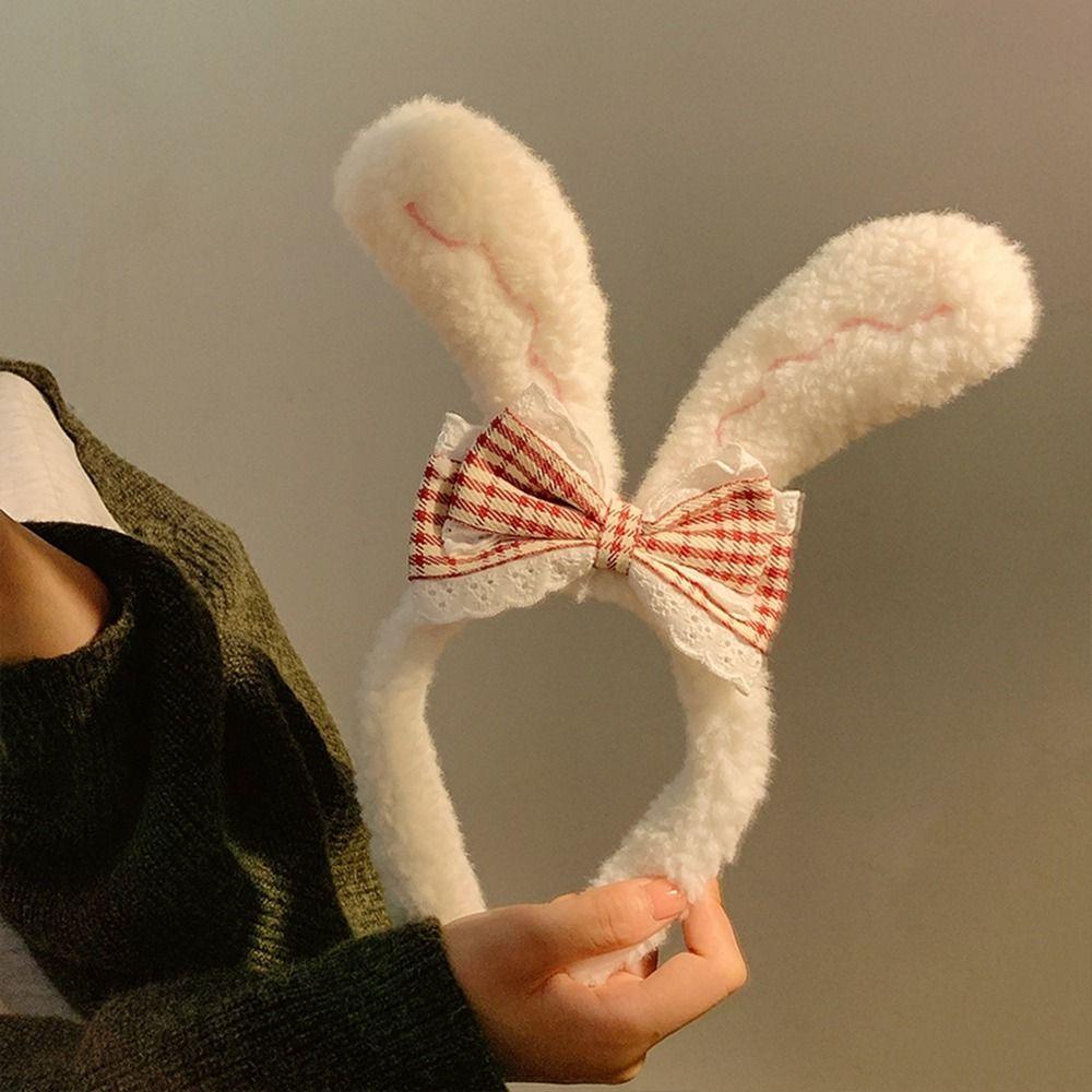 Băng Đô Cài Tóc Bằng Vải Bông Đính Nơ Họa Tiết Hoạt Hình Thời Trang Thu Đông Cho Nữ