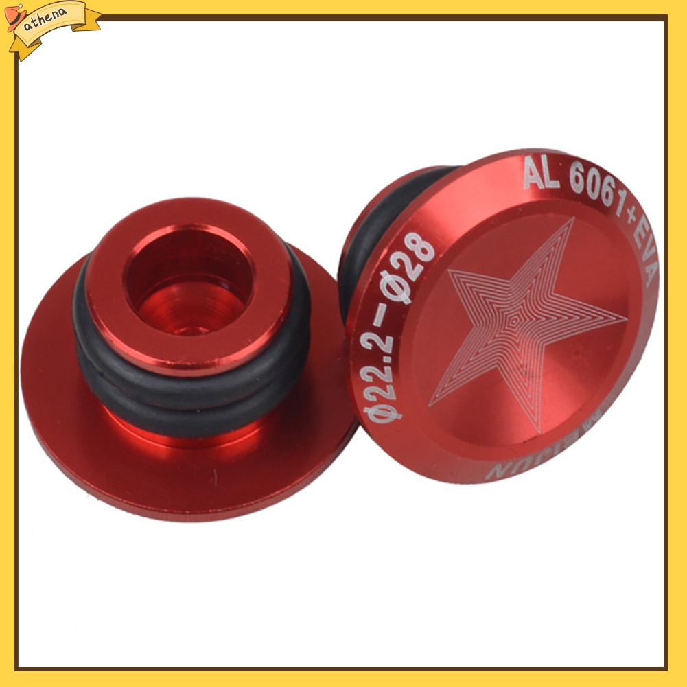 Bộ 2 Nút Bịt Đầu Tay Nắm Xe Đạp Leo Núi Bằng Hợp Kim Nhôm