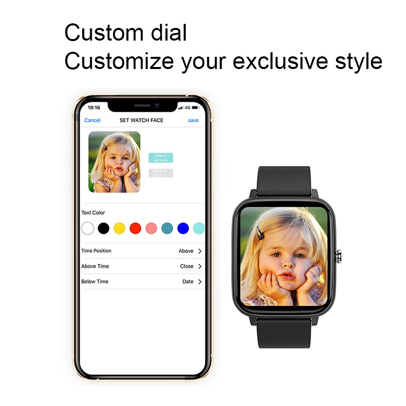 Đồng Hồ Thông Minh Kết Nối Bluetooth NOVA P6 Màn Hình 1.54 inch Theo Dõi Sức Khỏe