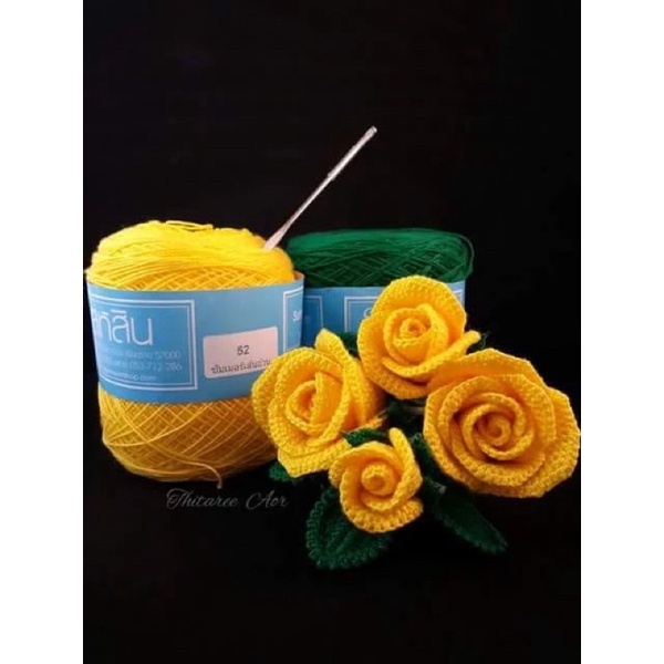 Hoa hồng len handmade dùng trang trí, làm quà tặng 8/3, 20/10, các ngày lễ