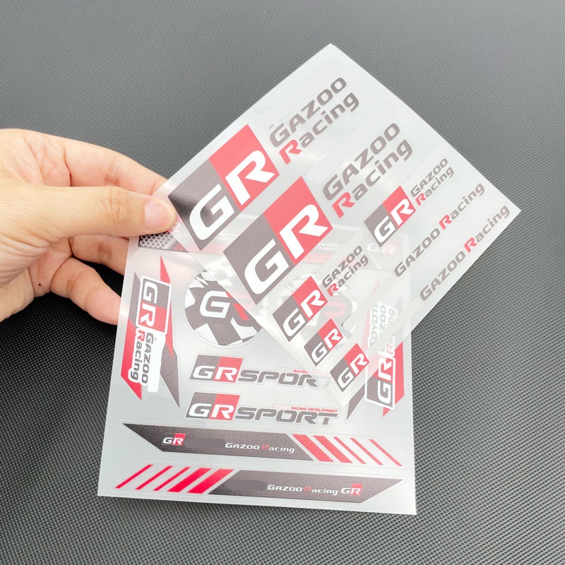 GR Sport /GR GAZOO Racing Styling Car Windshield Decal Car Body Decorative Sticker For Toyota 86 YARiS RZ RC RS Camry Supra RAV4