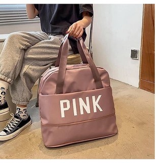 Túi du lịch PINK 2 tầng gấp gọn