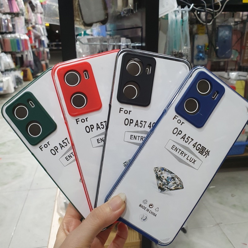 Ốp lưng Oppo A57 2022 /A77 4G/A77S dẻo silicon viềng lưng nhựa trong suốt