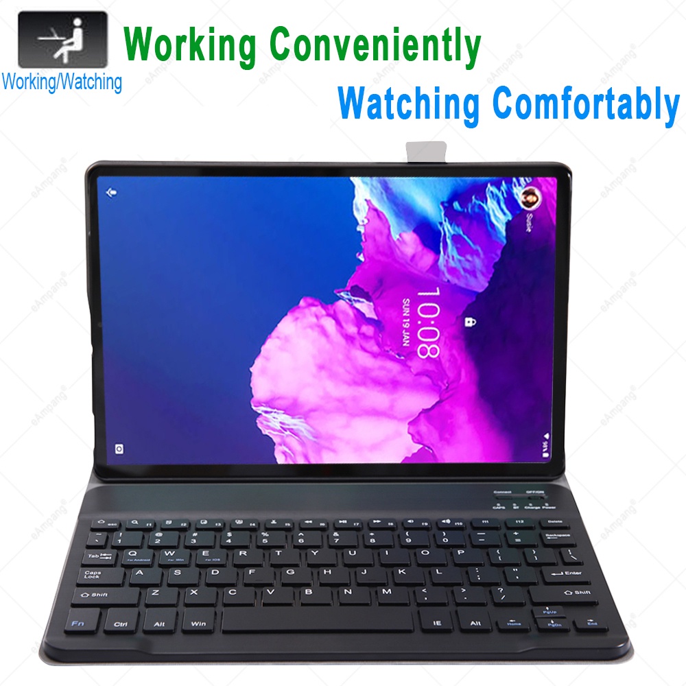Ốp Bao Da Máy Tính Bảng Tích Hợp Bàn Phím Cho Lenovo Tab P11 Plus 11 Pro 11.5 Tab J606 J607 J616 J706 J716 K11
