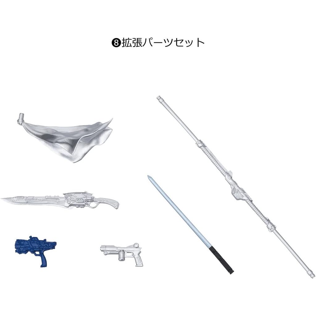 Mô hình động SHODO-XX 2 Kamen Rider Black W Accel Zero-One Chính hãng