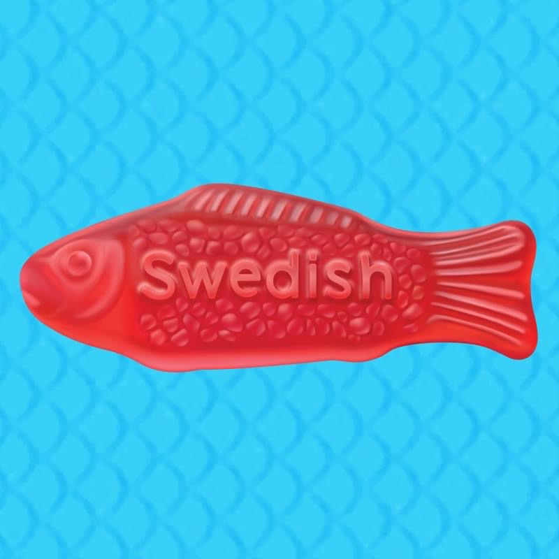 Kẹo Dẻo Trái Cây Hình Cá Swedish Fish bịch 816g